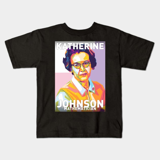 Katherine Johnson Kids T-Shirt by Shecience